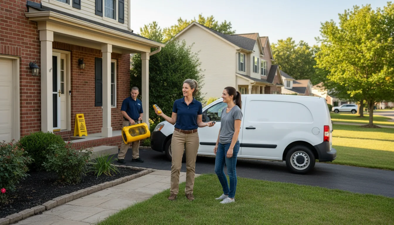 Residential water damage restoration in Silver Lake, OR